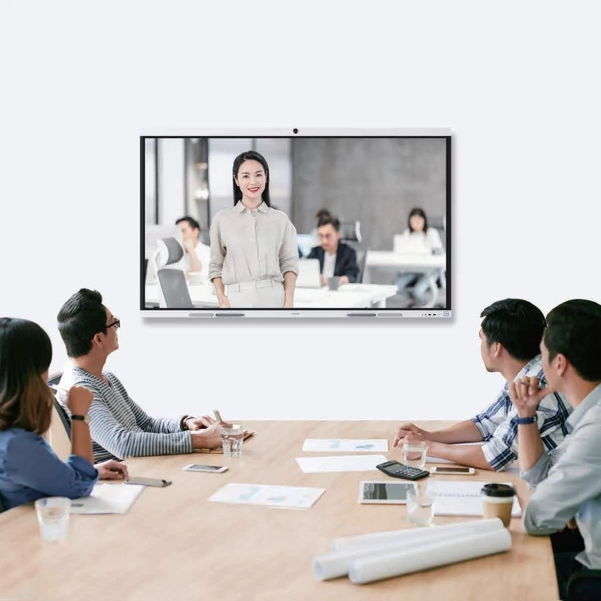 华为ideahub B2企业b2-ihb2-86pu原装数字标牌交互式白板显示器4k Uhd 1953.0毫米 * 91.8毫米 * 1 ...