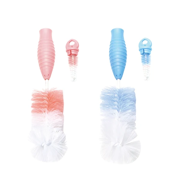 Factory 2 in 1 Baby Bottle Cleaning Brush set Hot Sale Cleaning Brush