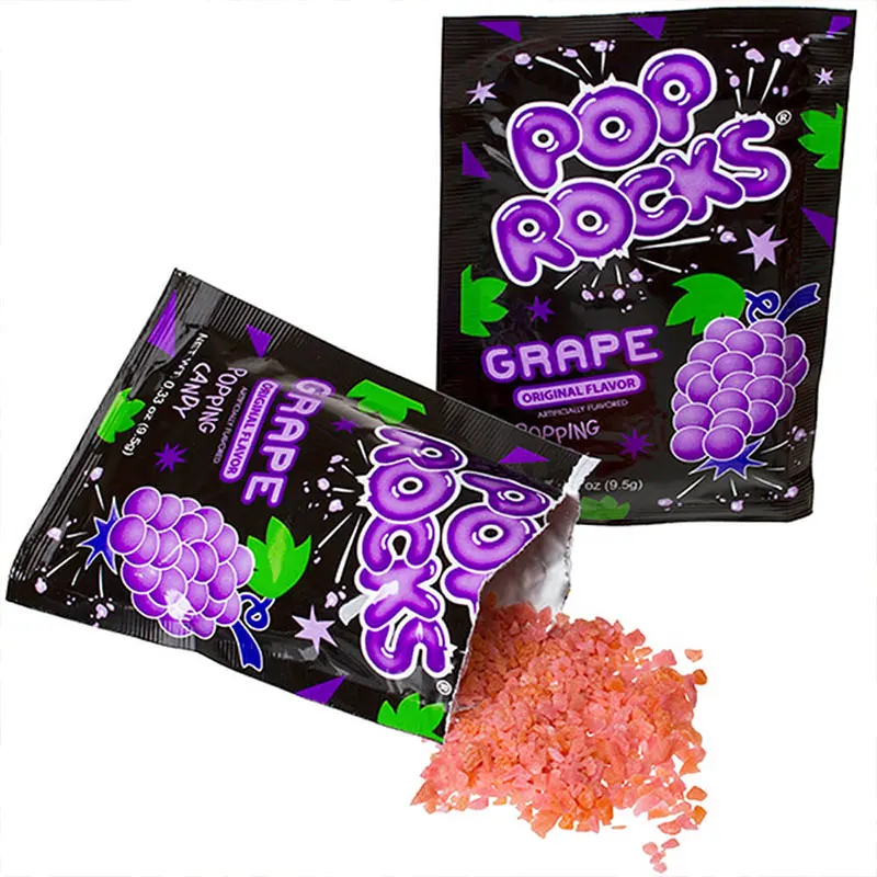 Wholesale Custom Halal Fruity Magic Pop Rocks Candy Mix Flavors Popping Powder Candy
