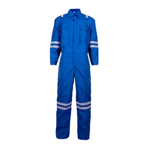 Hot Sale NFPA 2112 EN 11612 Outdoor FR Safety Coverall Work Clothing Fr Clothing with Reflective Tape