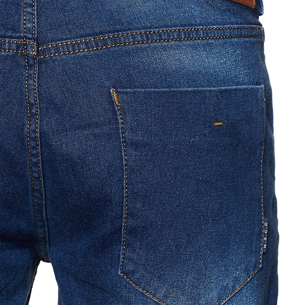 Jeans pour hommes Pantalon en denim Slim Straight Regular Fit Pantalon long Jean confortable pour hommes_voghion.com