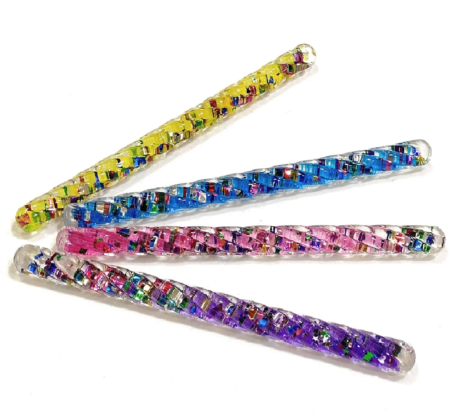 Акриловая спиральная жидкая блестящая палочка развивающая игрушка Fidget сенсорные