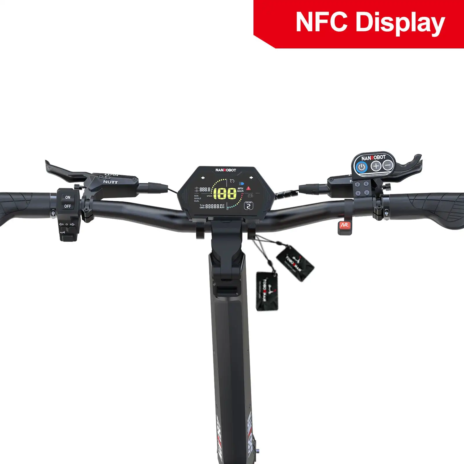 For NANROBOT N6 72V Electric Two-Wheel Scooter 1000W Motor Power 10 Inch Tire Size 45km/h Max Speed 60km Range per Charge 150kg