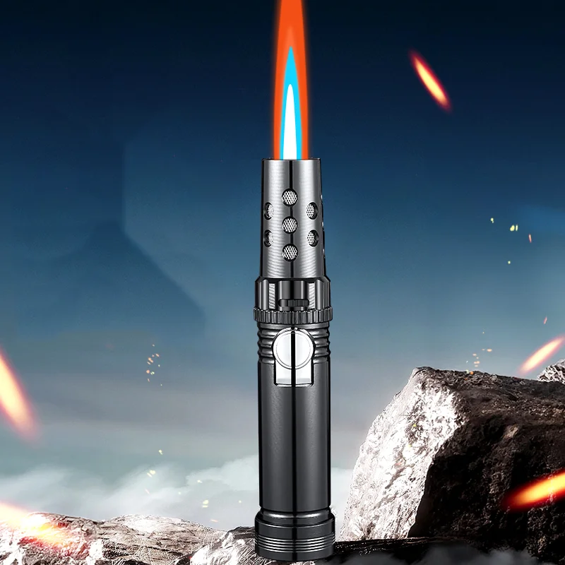 DEBANG Jet Torch Powerful Lighter Rechargeable Jet Hot Selling Products 2025 Metal Alloy Torch Lighter for Outdoor BBQ Camping