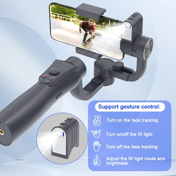 Factory Supply S5 Pro Phone Gimbal Stabilizer Easy to Operate With Tripod for Promotion detail image