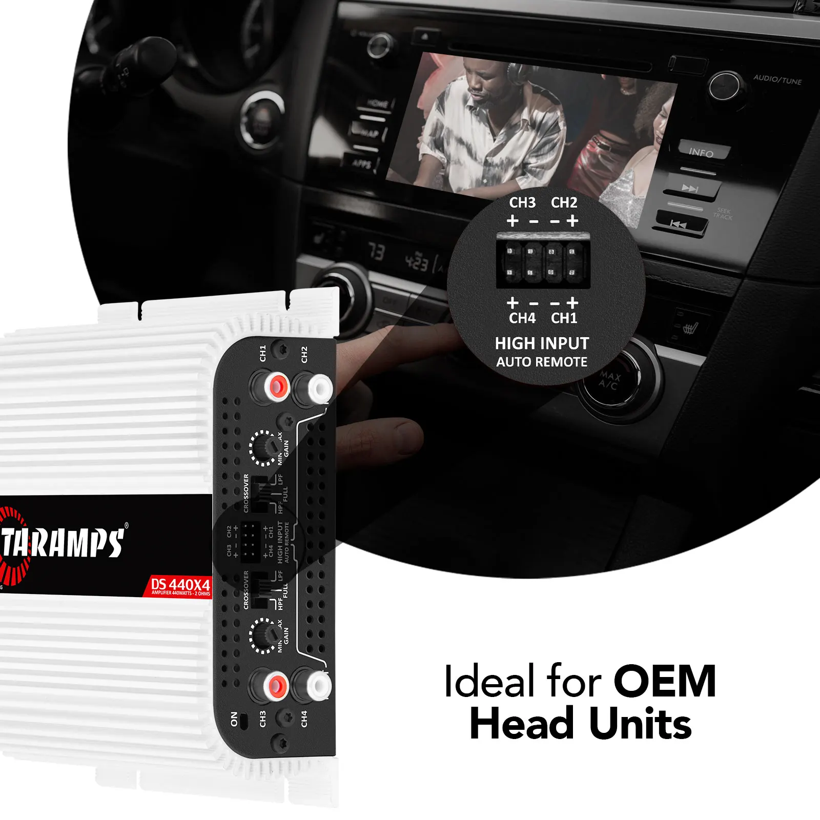 TS400X4 タランプスアンプ 4チャネルカーオーディオ Amazon.com: Taramps TS 400x4 2 Ohms Class D Multi-Channel car