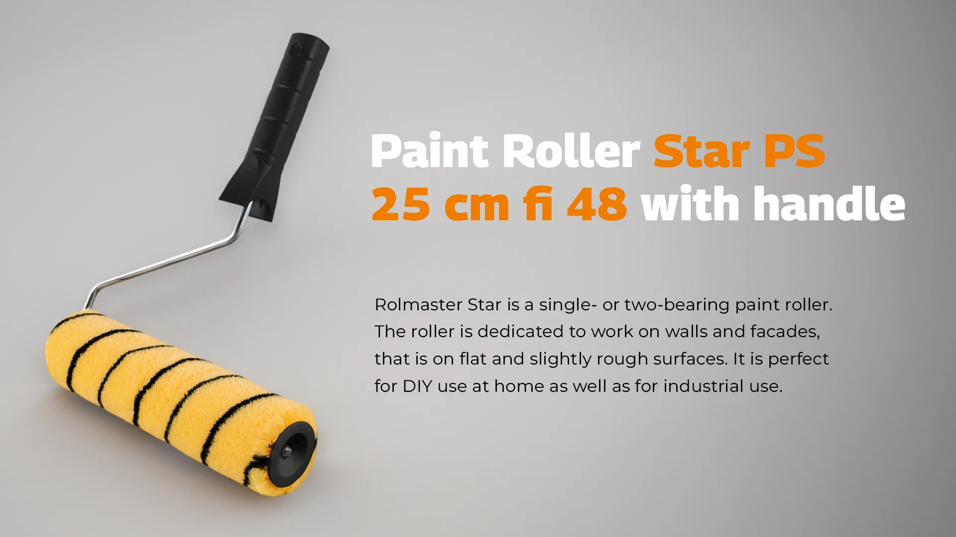 Rolmaster Star Ps 25cm Fi 48 Polyester Paint Roller + Dedicated Handle