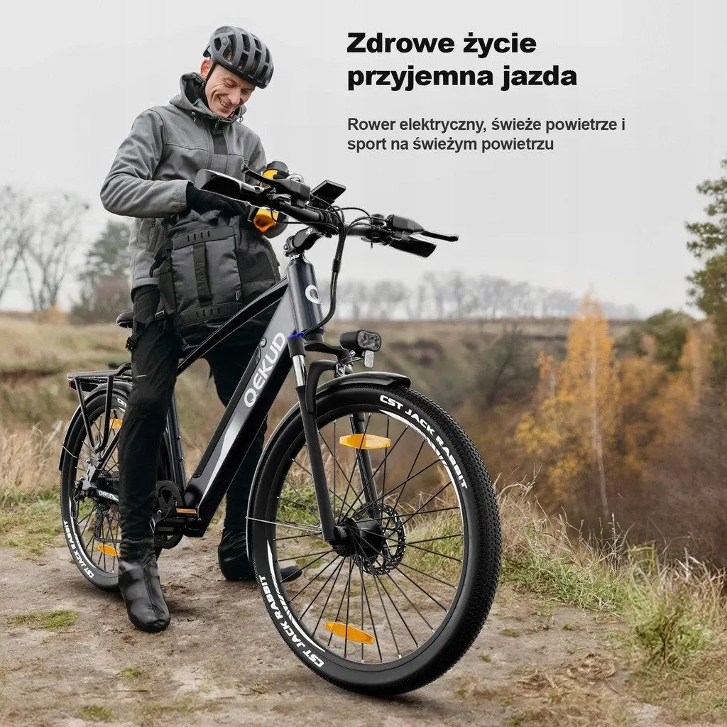 DOTMALL E-Bike Qekud 27.5 Zoll E-Cityrad mit 36V 12,5Ah Lithium-Akku 250W Motor