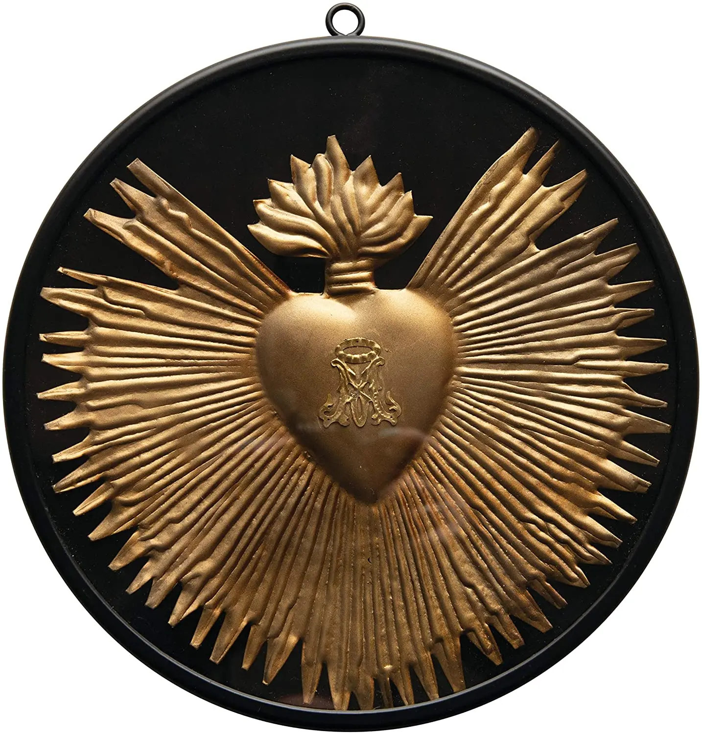 Metal Sacred Heart Golden Imperial - Buy Golden Imperial Heart Product ...