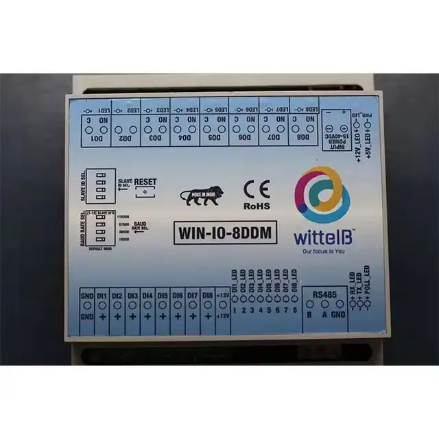 Ram Win Module Eeprom IO Module with 8 Digital Input 8 Digital Output Ports Modbus RTU RS485 ...