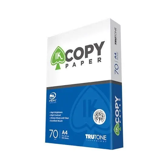 White Double A4 Copy Paper OEM Office Supplies 70gsm 80gsm Factory Price A4 Paper