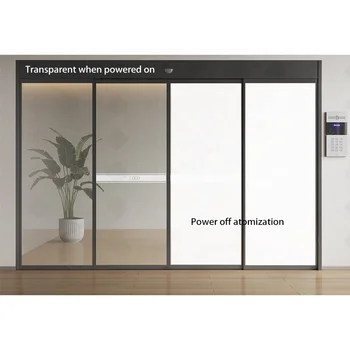 Modern PDLC Smart Film for Bathroom Self-Adhesive Opaque Surface Privacy and Explosion-Proof Functions for Office Buildings
