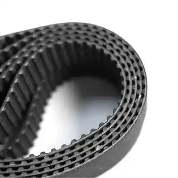 Black polyurethane PU timing belt