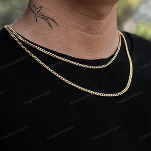 3mm Cuban Link Chain S925 Sterling Silver Yellow White Rose Gold Plated New Trending Customized Hip Hop Jewelry Perfect For Gift