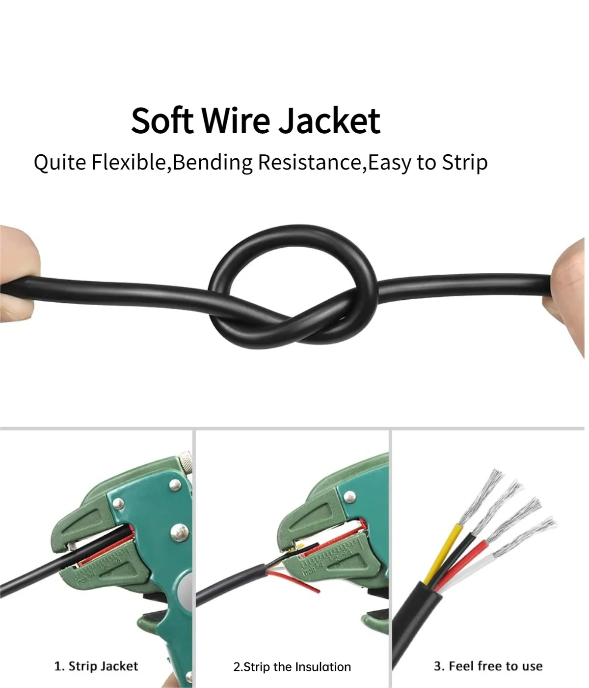 Seebest Awm Wire Cable 32 Awg Copper Signal Cable 2 3 4 5 6 7 8 10 Core Soft Electronic Audio