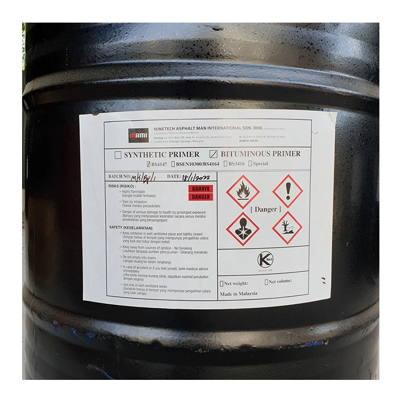 Best Price for ASTM D41 BS3416 Standard Class C (205L) Adhesive Bitumen Primer Paint Liquid Coating Exported Worldwide Malaysia