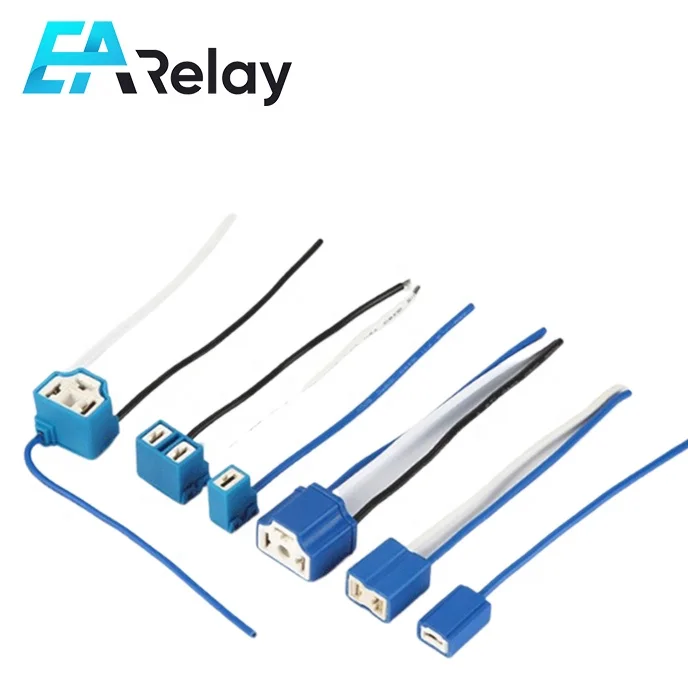 H1 H7 H4 Car And Motorcycle Headlight Lamp Socket Car Bulb Plug Socket