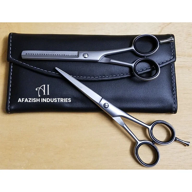 Left Handed Hair Dressing Professional Thinning Scissors And Simple