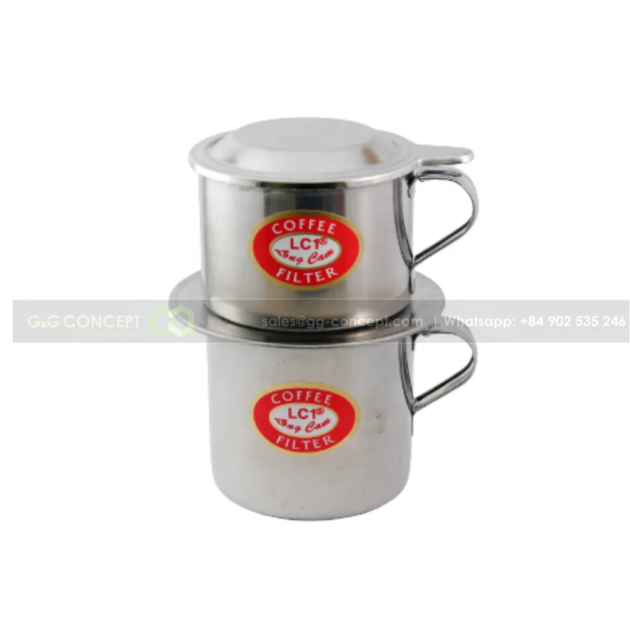 thumbnail image 2 of Birdee Large Vietnamese Coffee Dripper - 12oz Stainless Steel Phin Filter For Authentic Brewing At Home Or Travel 2 of 5