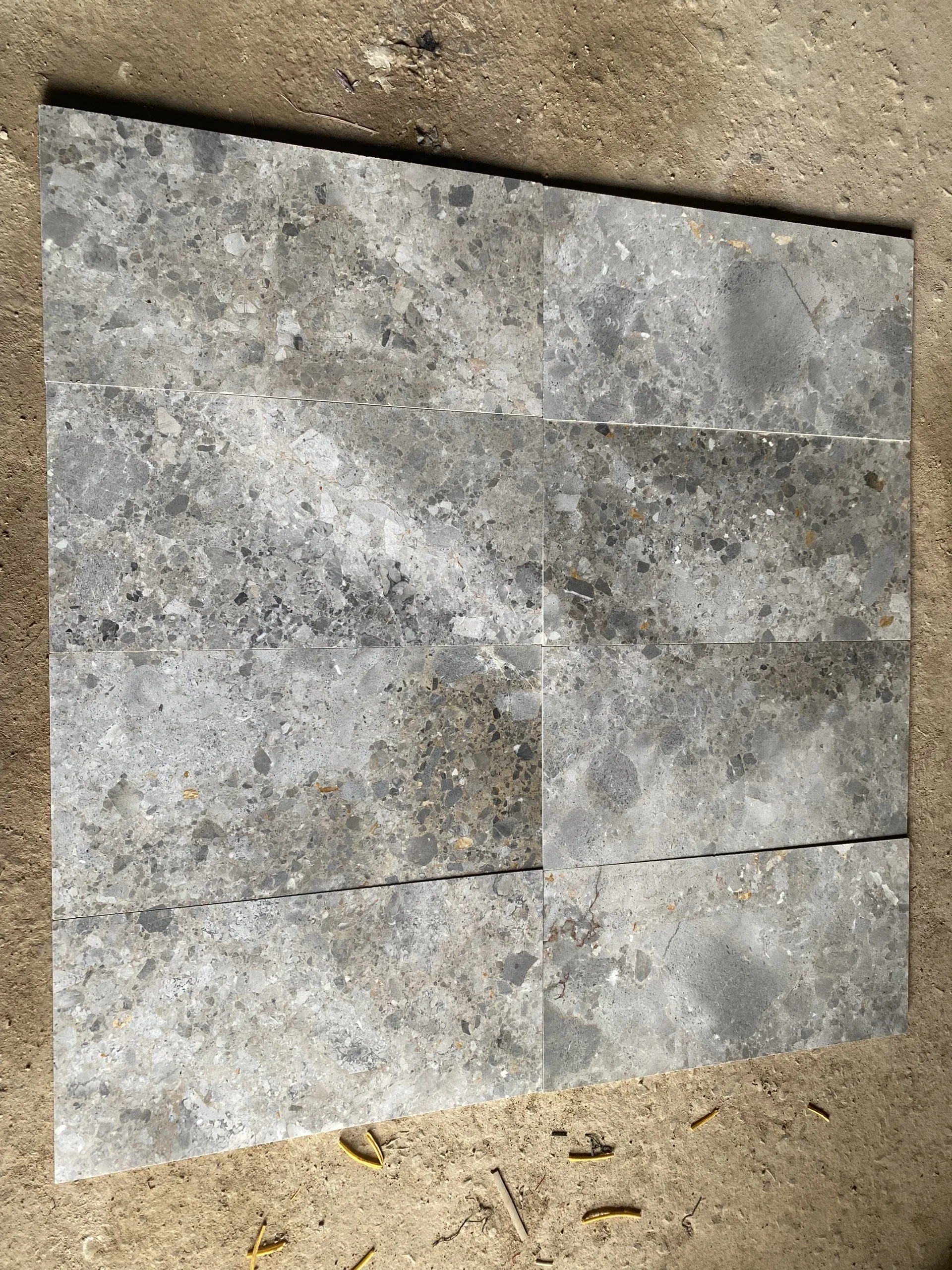 Yellow/Grey Ledger Bamboo Tree Natural Paving Stone Decorating Wall Cladding Wholesale Limestone Marble Basalt Granite
