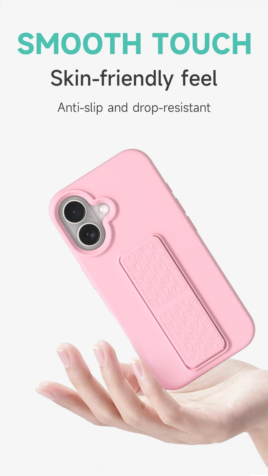 product liquid silicone mobile phone casse protective phone cove with  kickstand shockproof soft anti scratch for iphone 17 16 pro max-4