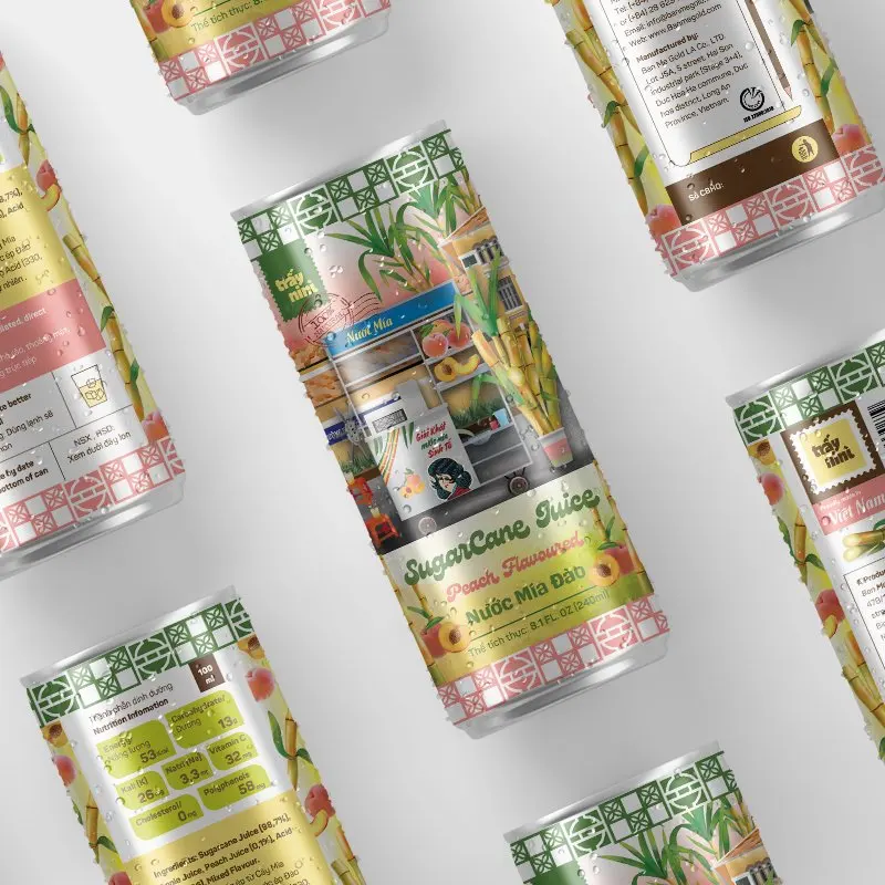 Новый продукт-сок сахарного тростника персиковый натуральный вкус и хорошее состояние здоровья 240 мл в банке или 10 кг асептическом