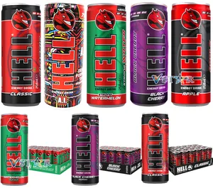 HELL Epic Edition Green Apple Flavor Energy Drink UK Export Product Bulk Packaging Primary Ingredient Carbonate Power Energy