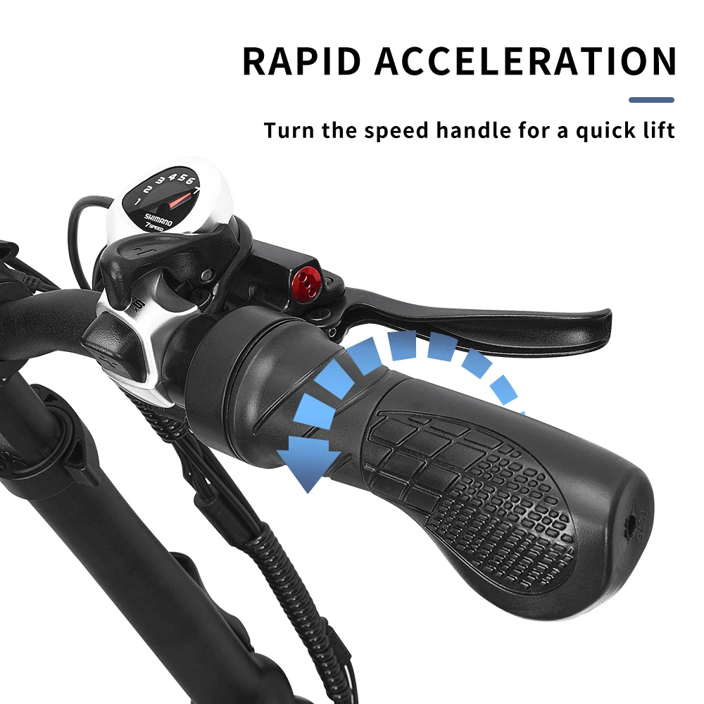 DrveTion BT20 All Terrain 20 Inch 4.0 Fat Tire Electric Road Bike 48V 10AH 750W Aluminum Frame up to 45km/h 60km Range Per Power