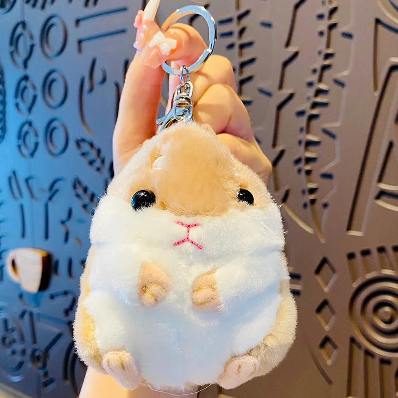 Cute offers hamster key chain car bag plush pendant 66