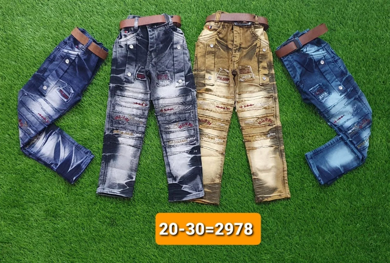 Top Quality Custom  Comfortable Sweat Absorb Summer Cool Handcrafted Denim Jeans  Pants for Boys Men