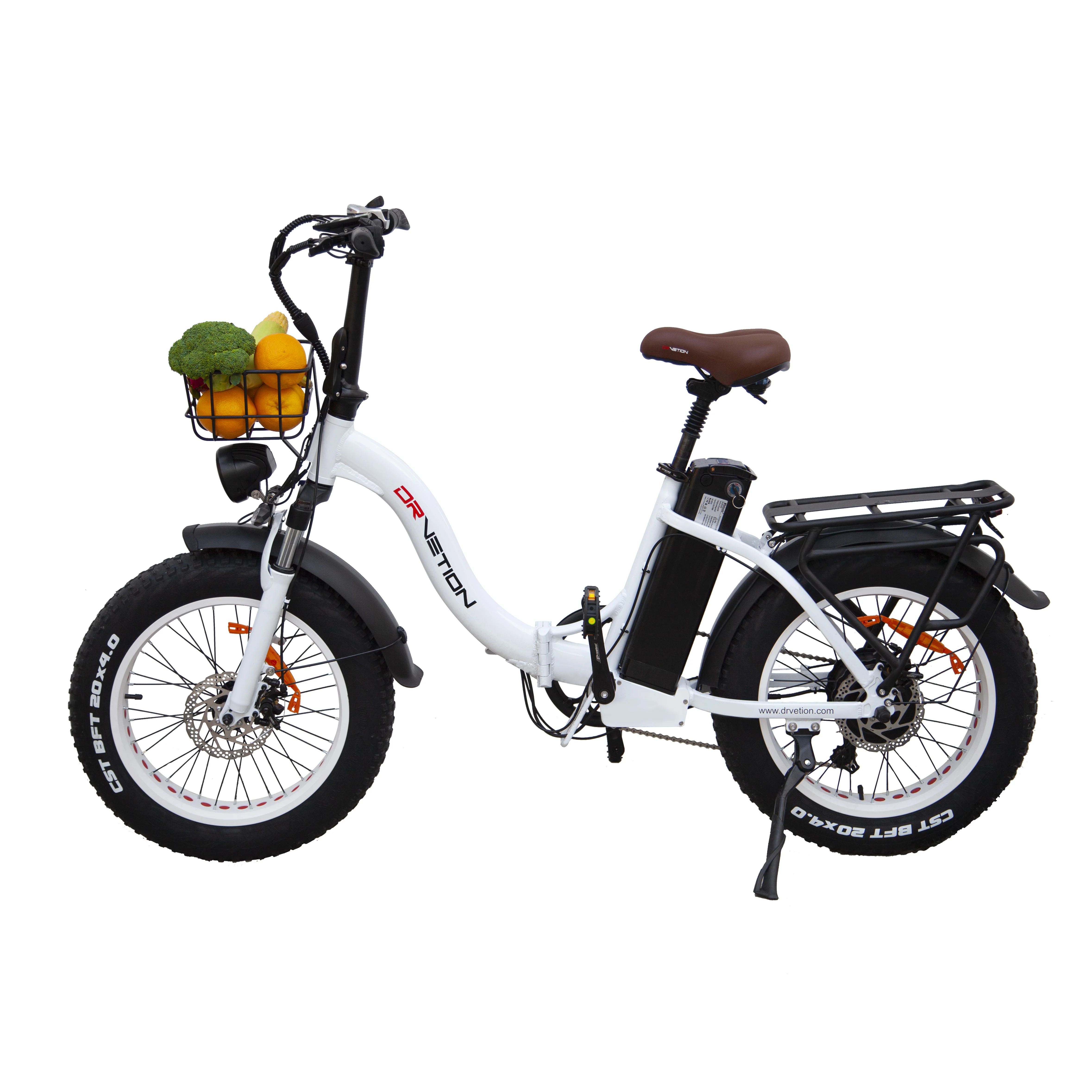 DrVetion CT20 Electric Fat Bike 48V 750W up to 45km/h 250W Rear Hub Motor Aluminum Frame 60km Range