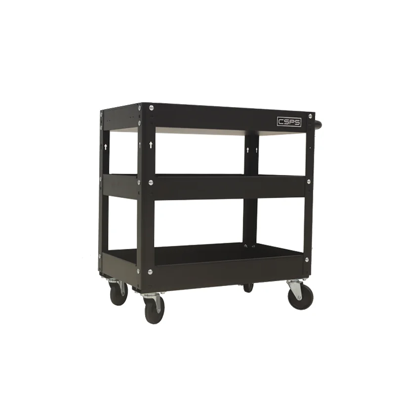 Rolling Tool Trolley With Handle And Wheeltool Storage