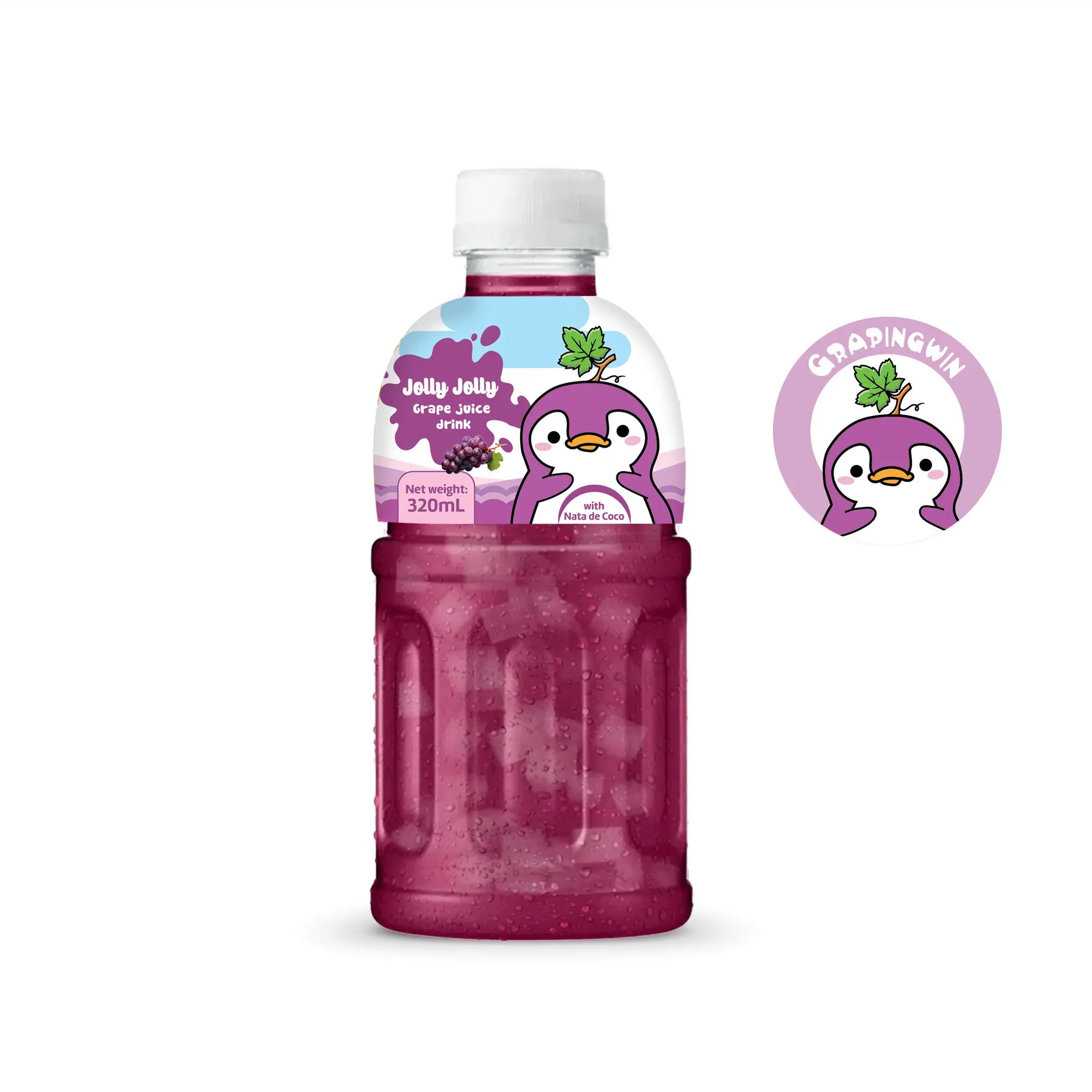 JOLLY JOLLY Nata De Coco 320ml Pet Bottle Free Sample Best Selling Nata ...