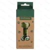 8 rolls of dark green printed garbage bags per box
