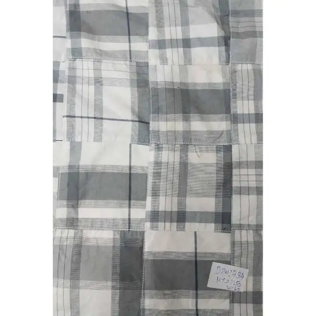 2024 натуральная Органическая клетчатая ткань окрашенная 100% хлопчатобумажная тканая текстильная мадра для девочек рубашки платья сумки лоскутные проекты