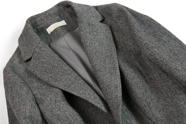 Winter Autumn Mid Length Plus Size Smart Casual Jacket for Women