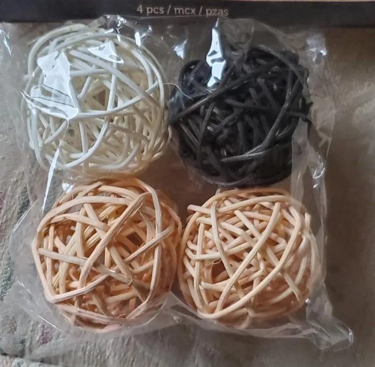 Toy Safe Eyecatching Wood Hamster Rattan Ball Toy For Small Animals