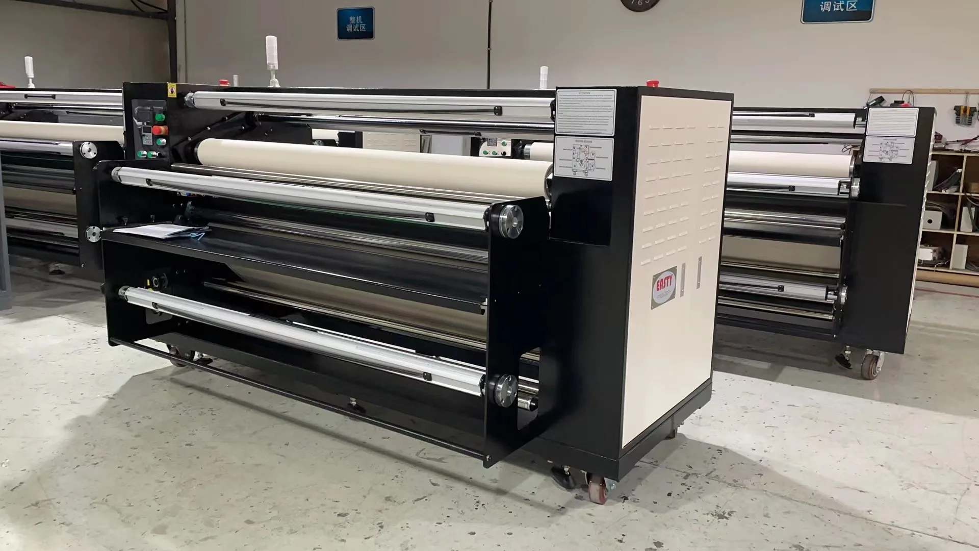Rotary Calendar Heat Press Machine Automatic Electric Roll to Roll ...
