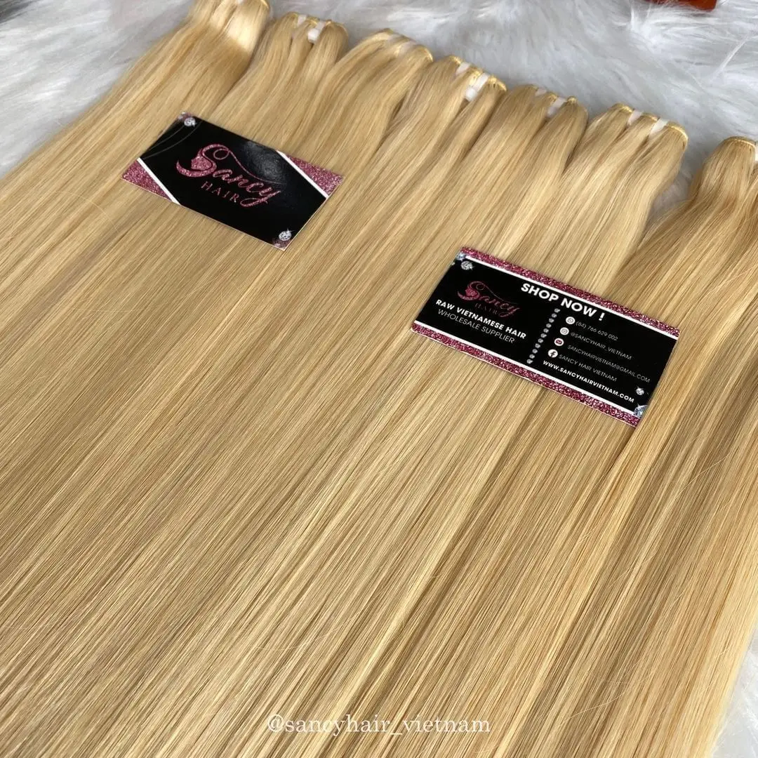 Hottest Color In 2024 From 840 Inch 613 Blonde Color Weft Hair Extensions 100 Vietnamese Human