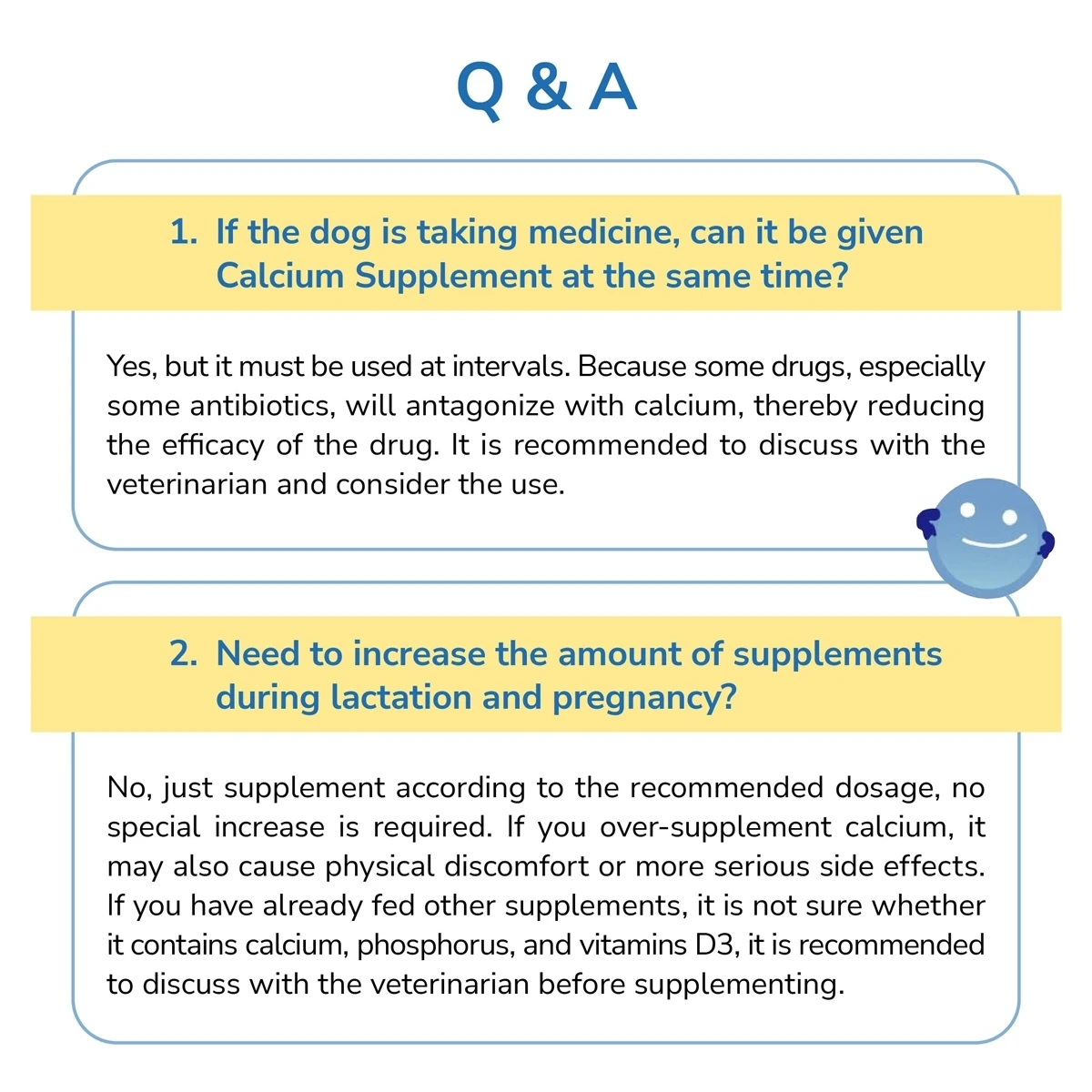Dog Calcium Old Dogs Calcium Supplement Tooth Development Puppy Dog
