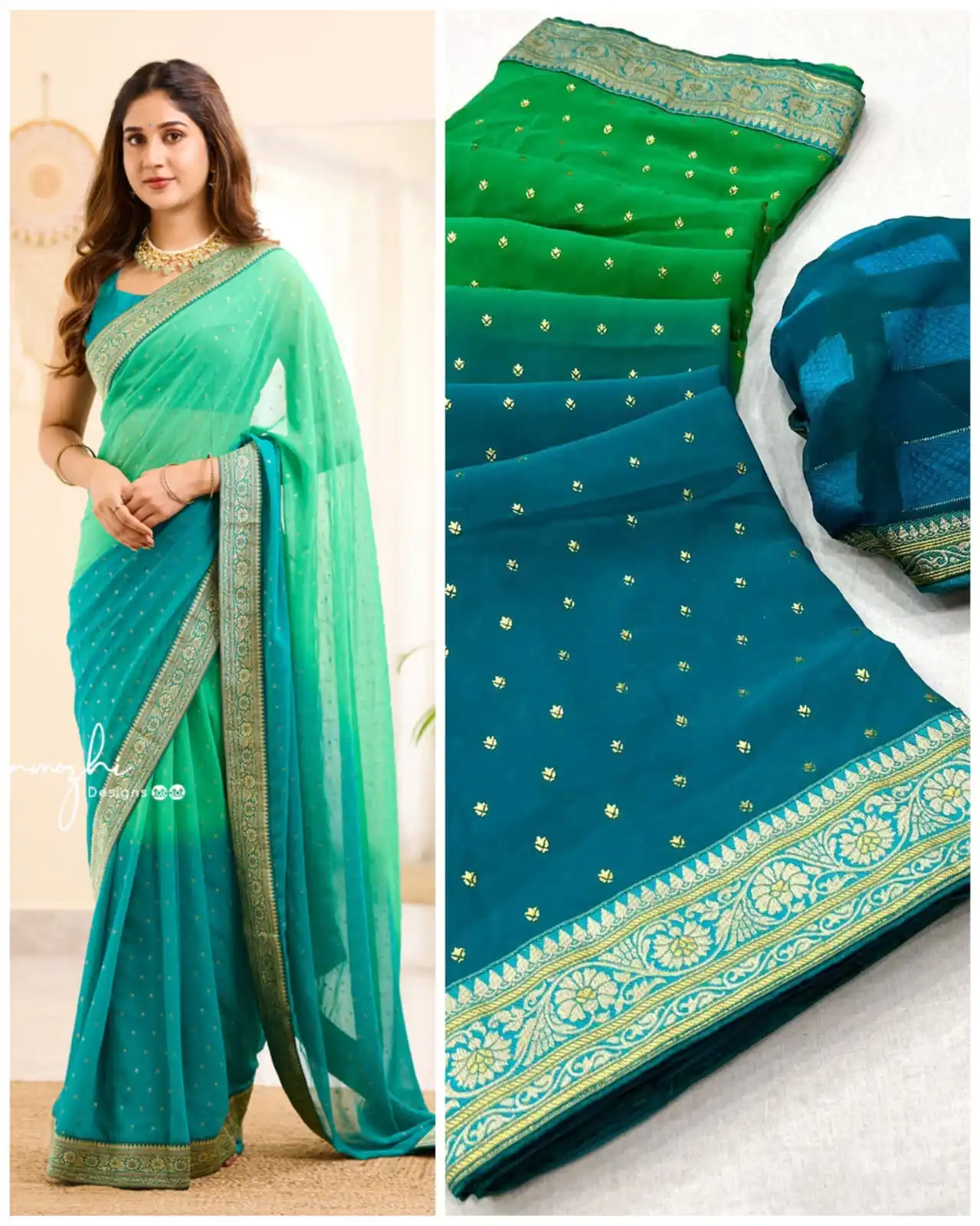 High Attractive New Design and Silk Fabric with Weaving Women Saree for Wedding Party Wear From Indian Supplier