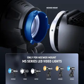 NEEWER LS-48 20 Spotlight Snoot for MS Series LED Video Light Photographic Lighting detail image