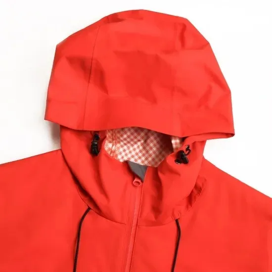 Fully Seam Taped Waterproof Rain Jacket Hooded Windproof 3 Layer