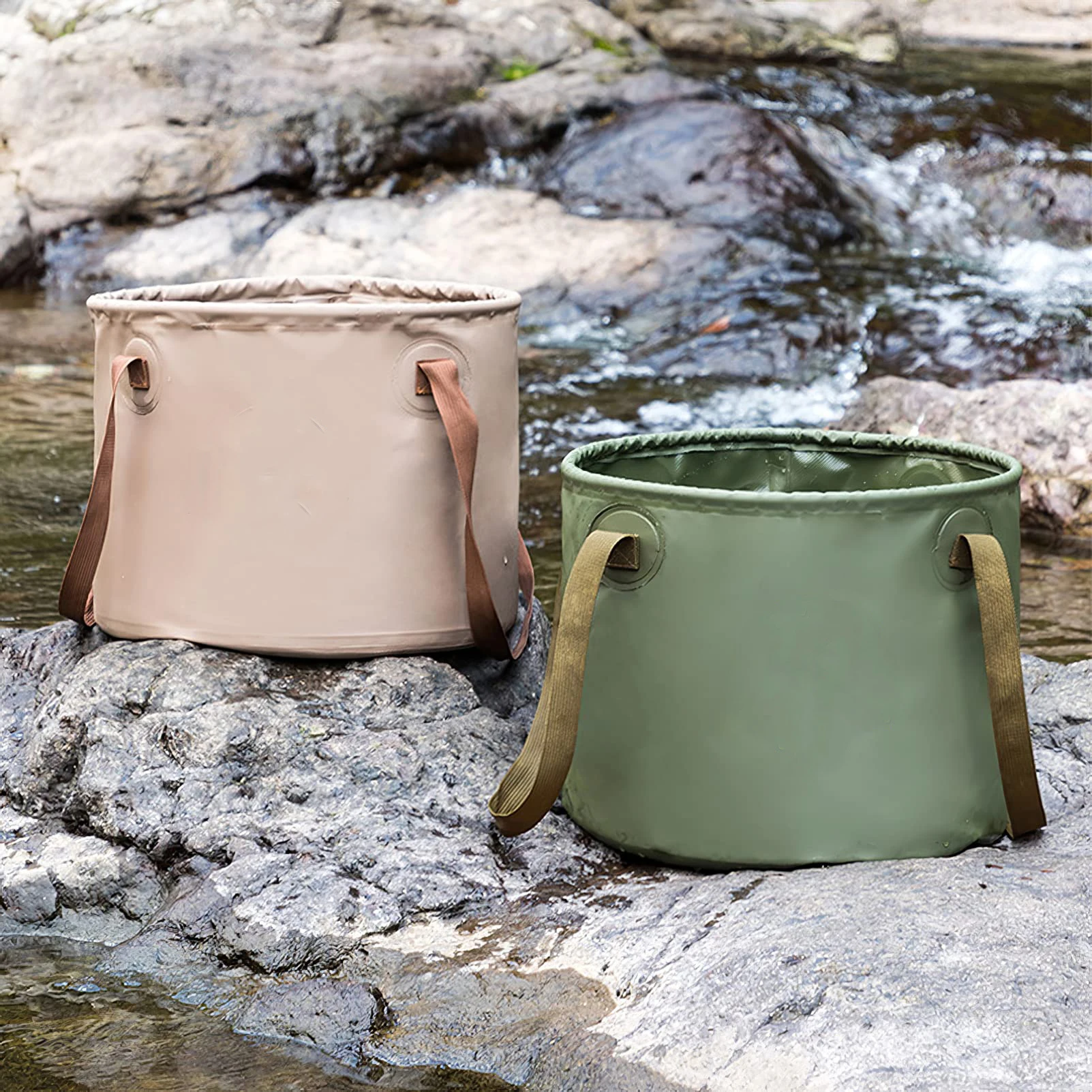 Custom Collapsible Bucket Container Outdoor Folding 10l 20l Water ...