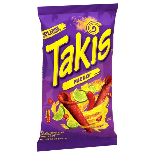 Takis Fuego Hot Chili Pepper And Lime Flavored Corn Snacks Takis Fuego ...