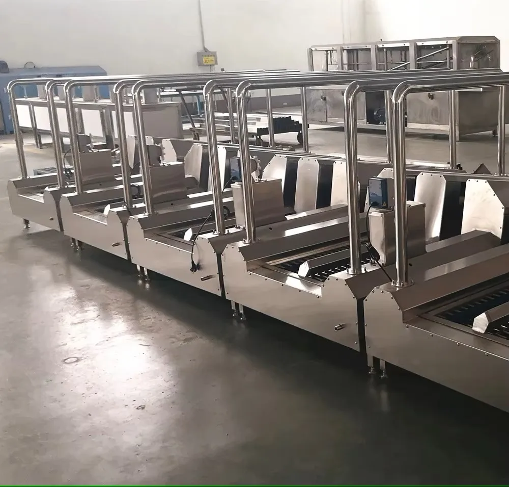 Automatic hygienic boot cleaning machine for food processing lines and slaughterhouses