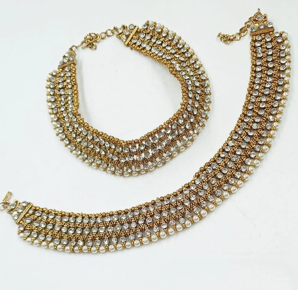 LATEST DESIGNER EXCLUSIVE TRADITIONAL and FASHIONABLE JEWELLERY PAYAL ANKLET for WOMEN and GIRL FANCY ANKLET JEWELLERY for WOMEN