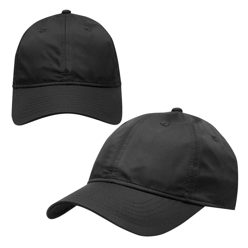 Plain Black Color Custom Made Professional Baseball Caps Low Moq