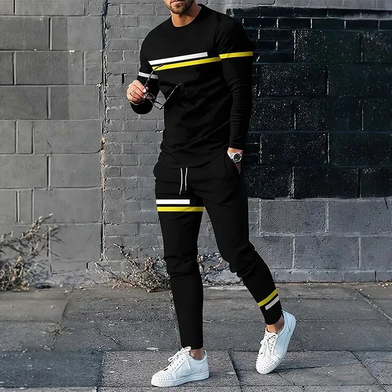 Men Clothing 2024 Fall Winter Men Sets Two Piece Fashion Hoodie And   A0385554ba7b44ab196372e047835f8a64 