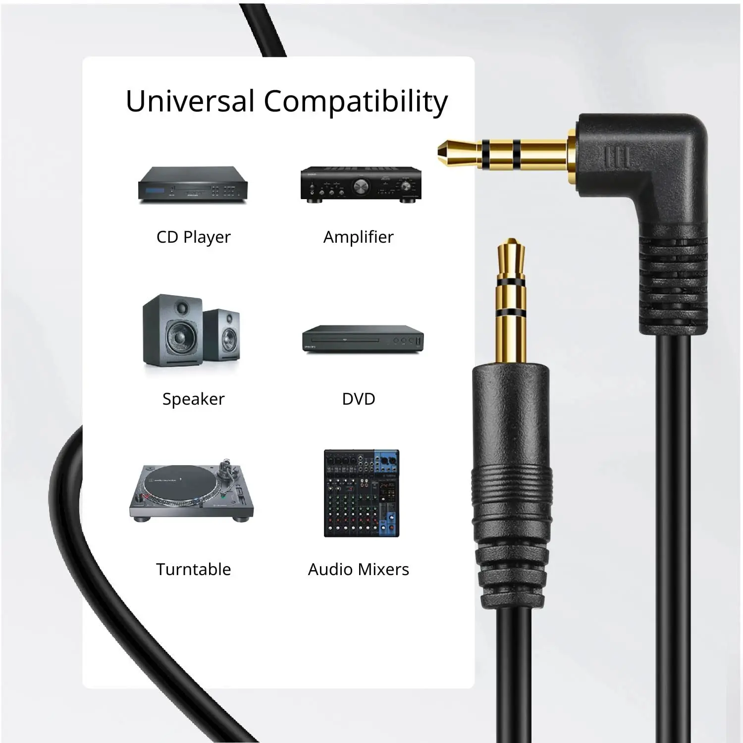 2.5mm to 3.5mm Male Jack Stereo Audio Cord Stereo Audio Jack Extension ...